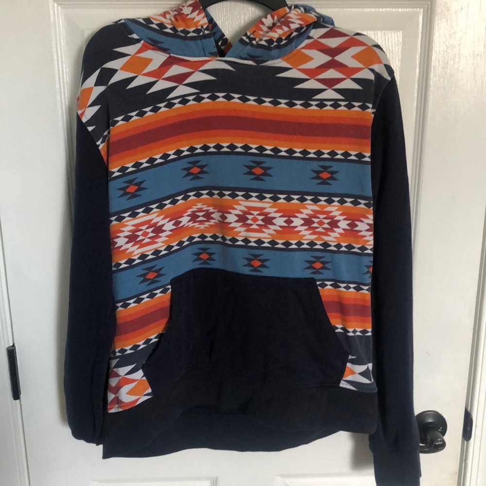 blue design sweatshirt
